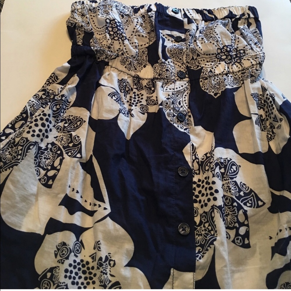 Beachy Tube Top with Floral Pattern
